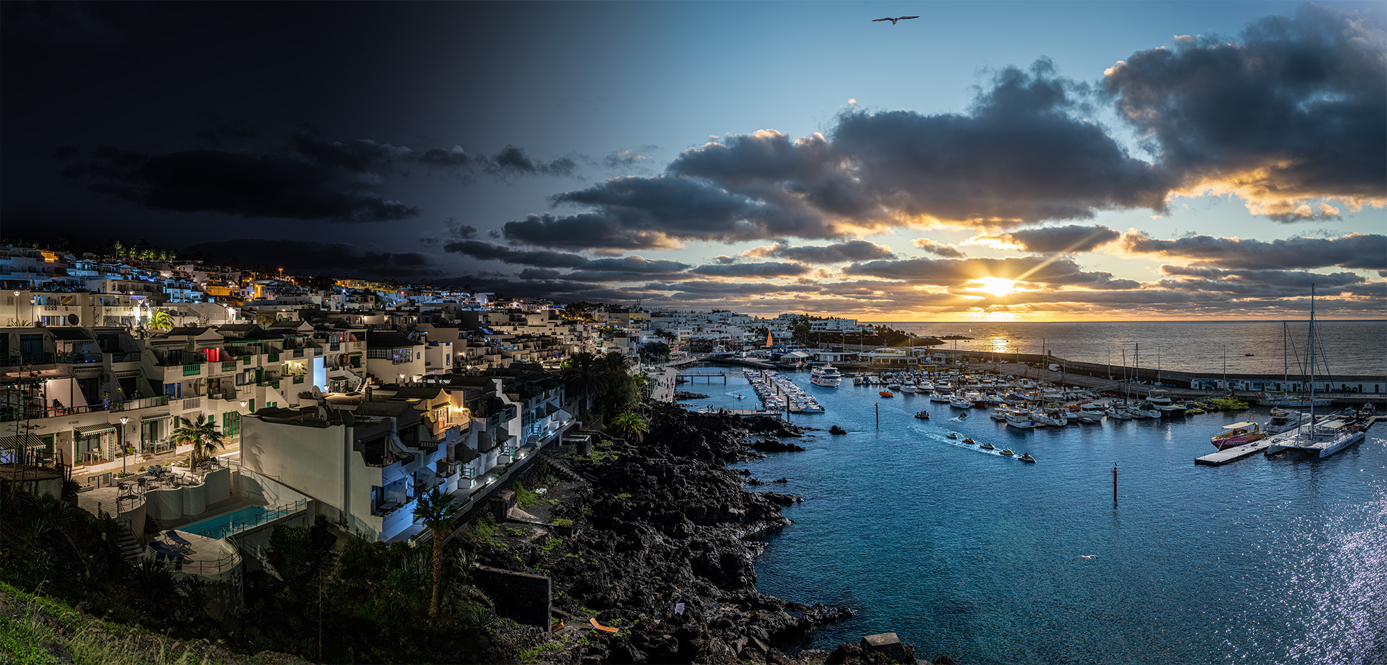Timelapse Puerto del Carmen, Lanzarote
